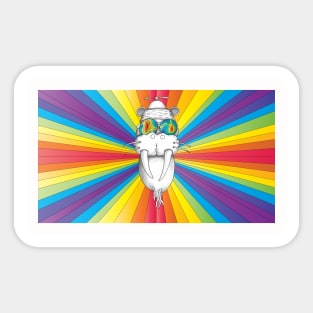 Psychedelic Walrus Monkey God V2 Sticker